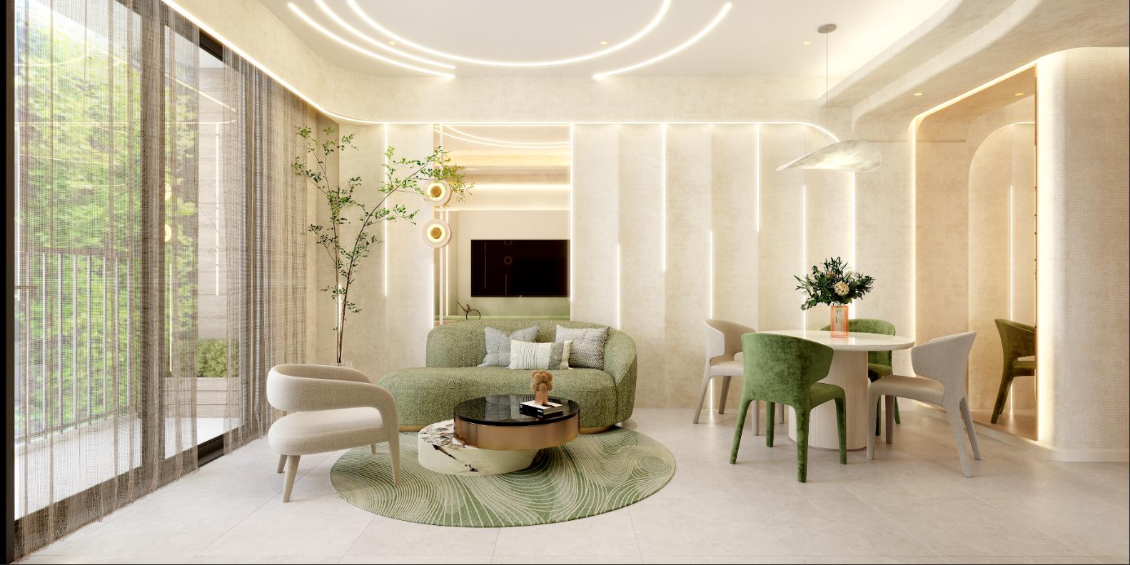 Các căn hộ có thiết kế thông minh, tối ưu không gian và diện tích sử dụng.