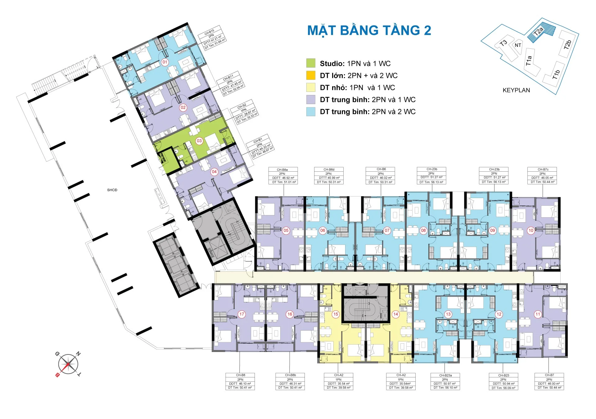 Mặt bằng 2 Block Destillo